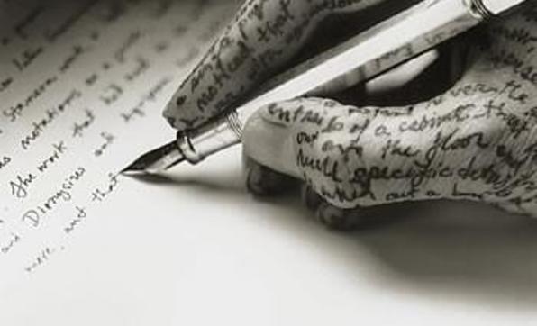Ecrire sur soi, sur sa main est un style d'écriture